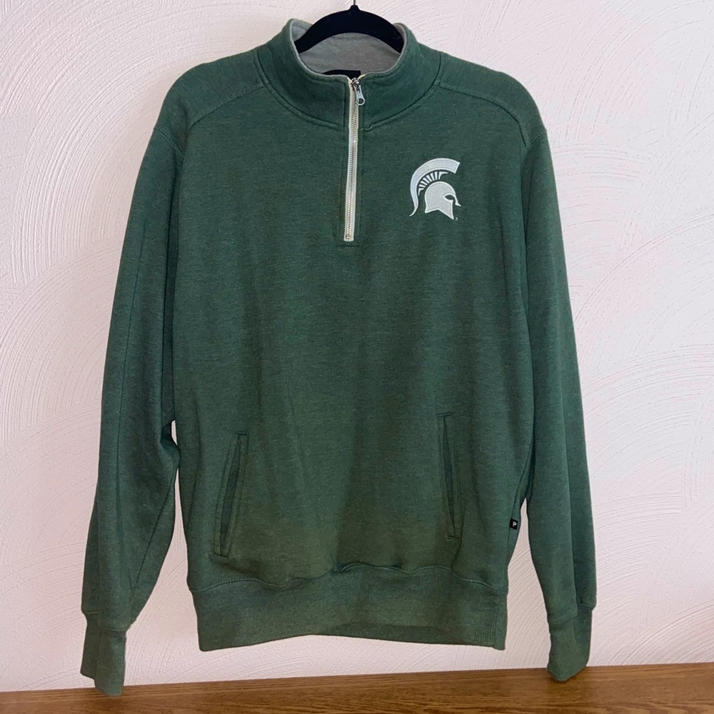 Oversized Michigan State 1/2 Zip